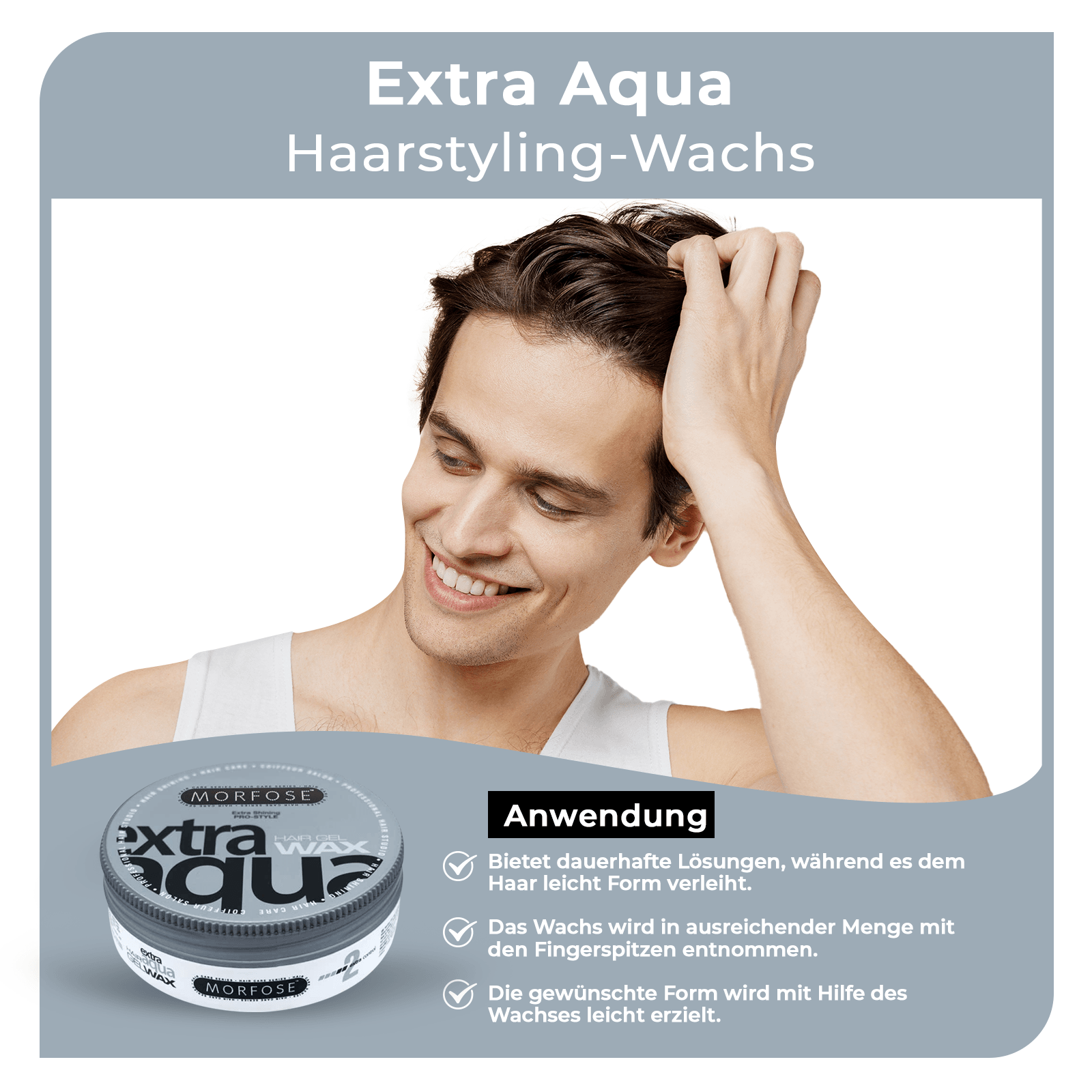 Morfose Extra Aqua Gel Haarwachs 175 ml