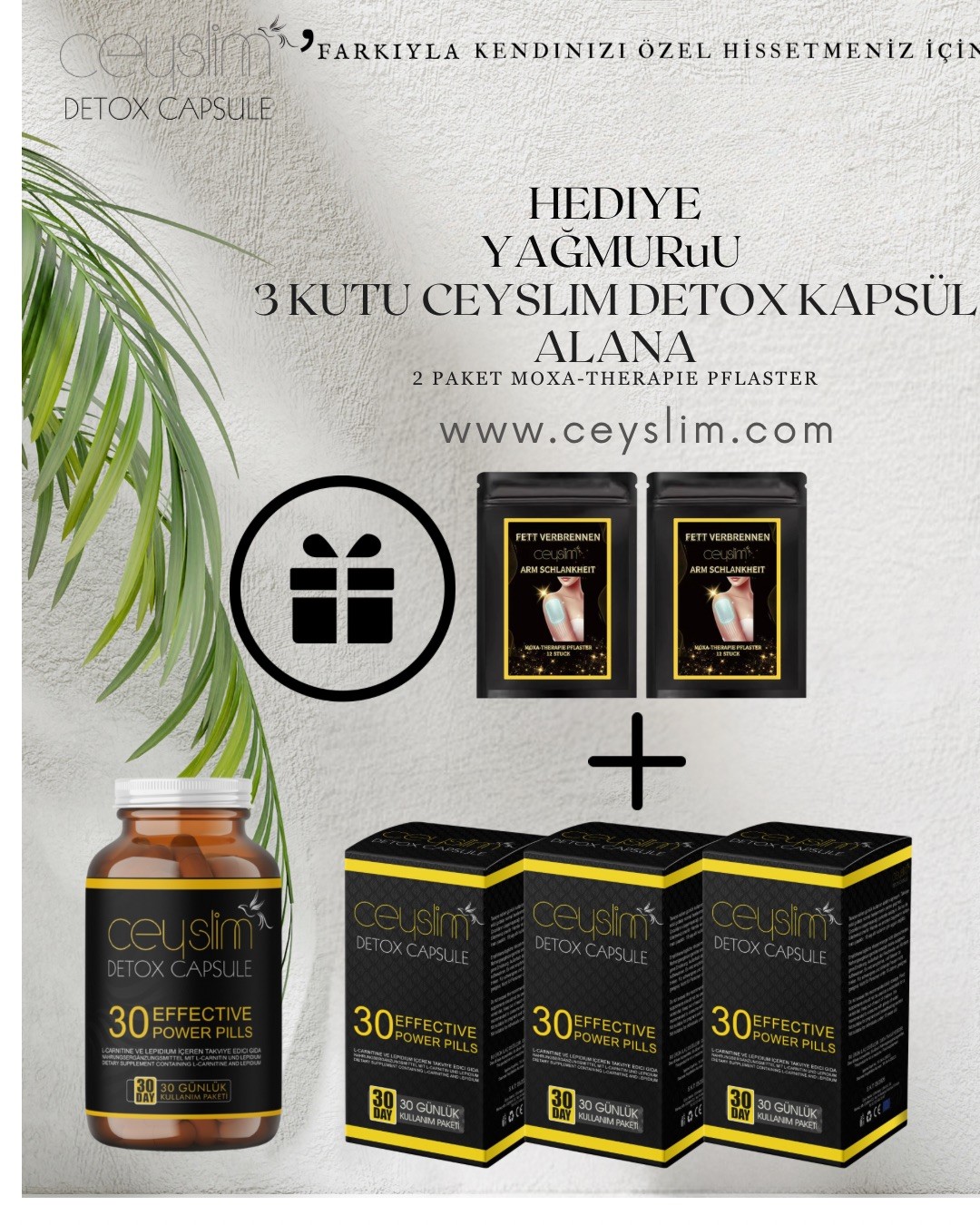 Ceyslim 90 Günlük Kullanım Paketi