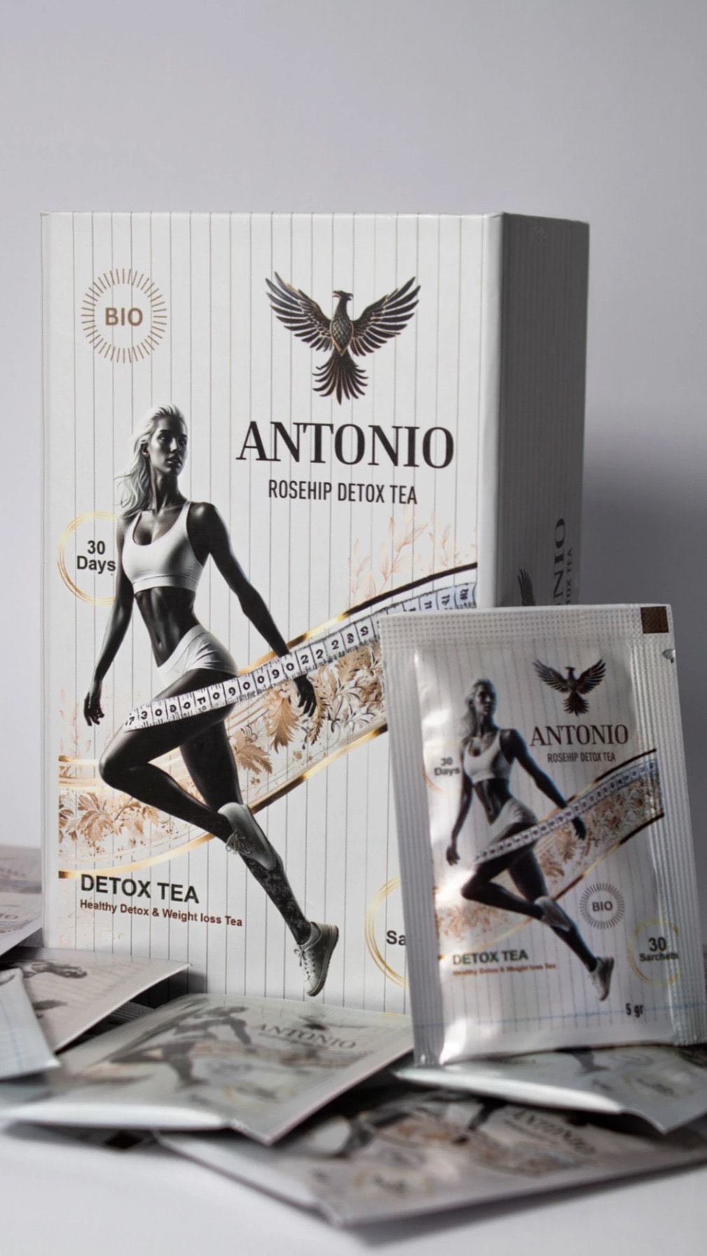 Antonio Rosehip Detox Tea – 30 Tage Kräuter-Detox-Tee