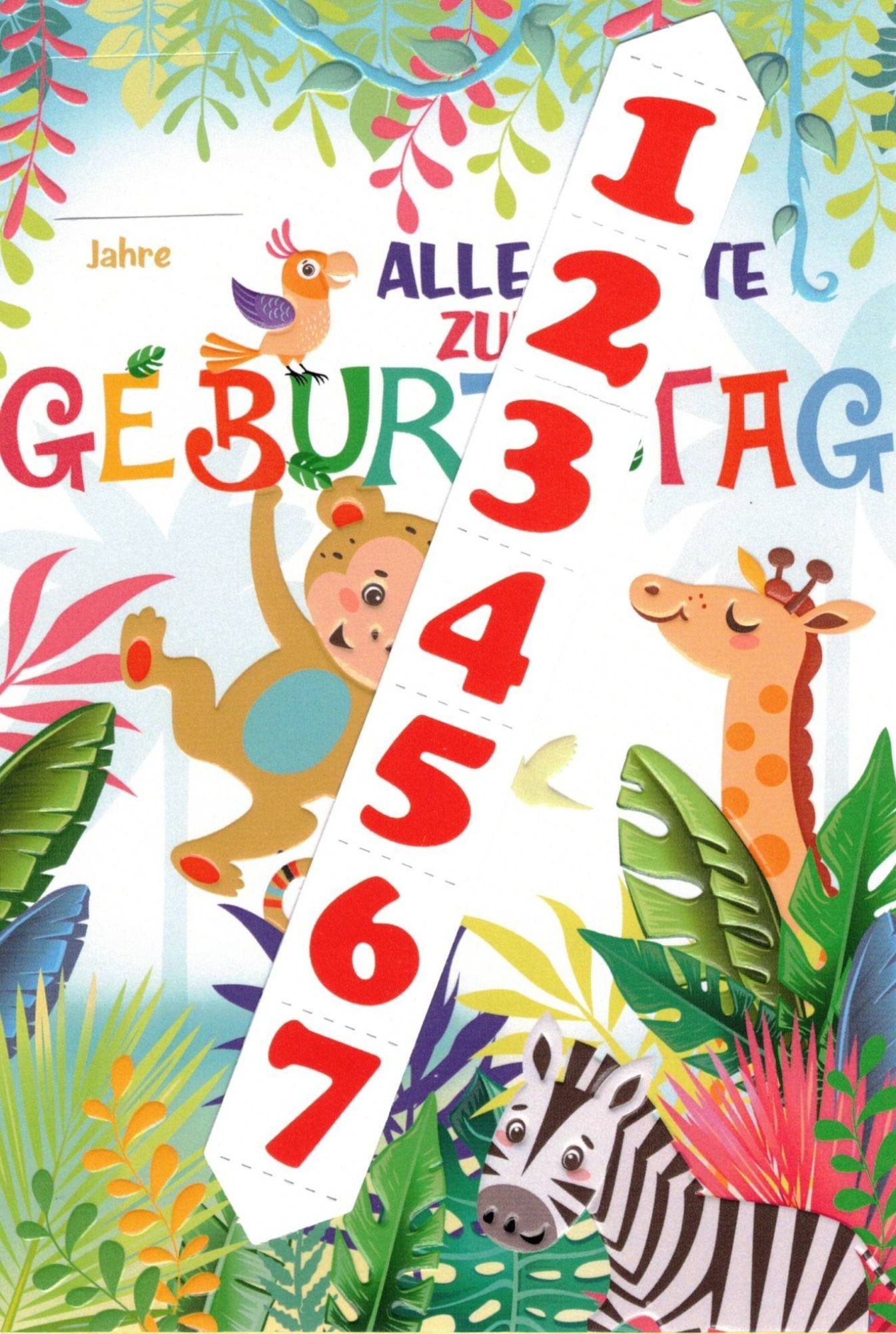 Mit Tiere von 1-7