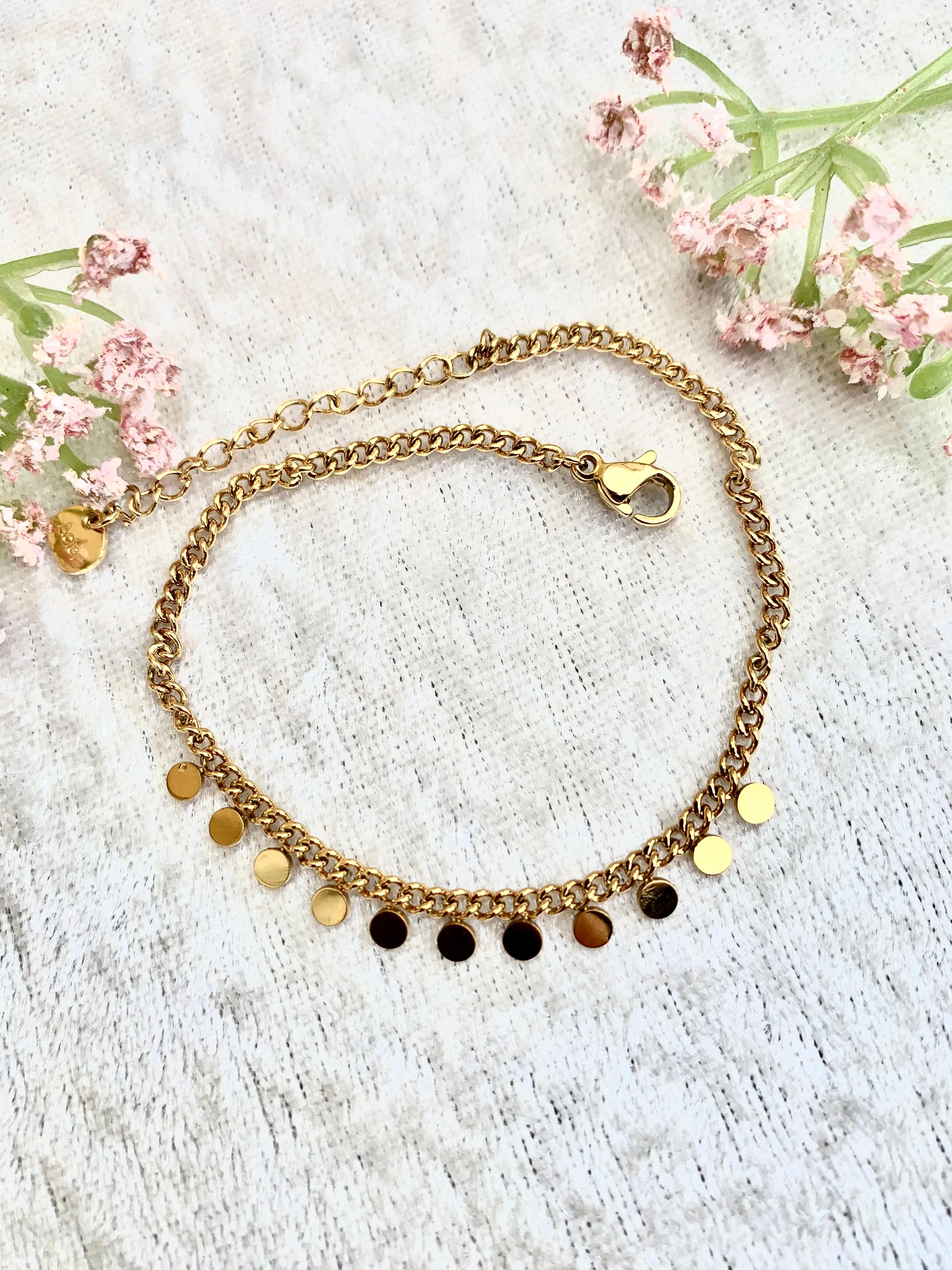 Armband "Moments" filigranes Statement Armkettchen mit variablem Karabiner-Verschluss