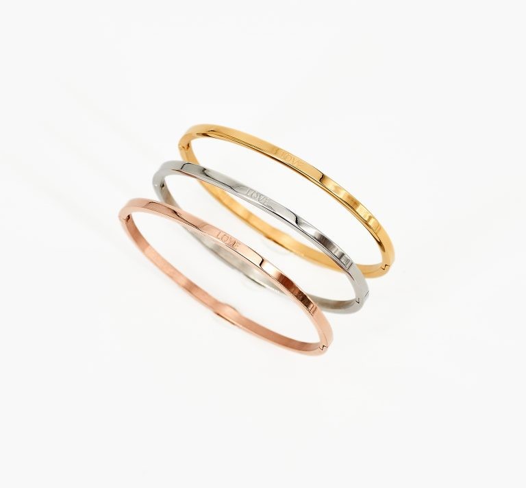 Mantra Armband Bracelet Sprucharmband "Love" mit Clipverschluss