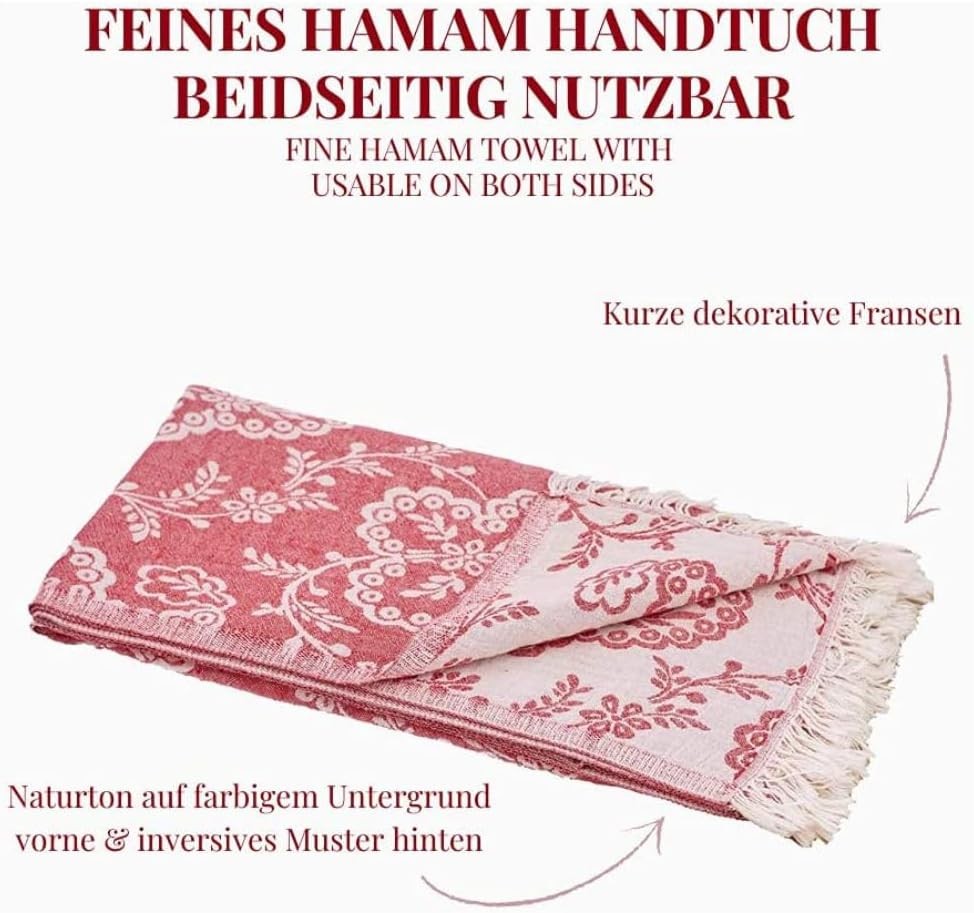 Tagesdecke PAISLEY rot 150 x 200 cm Single Size Wohndecke Überwurf Bett & Sofa 100% Baumwolle