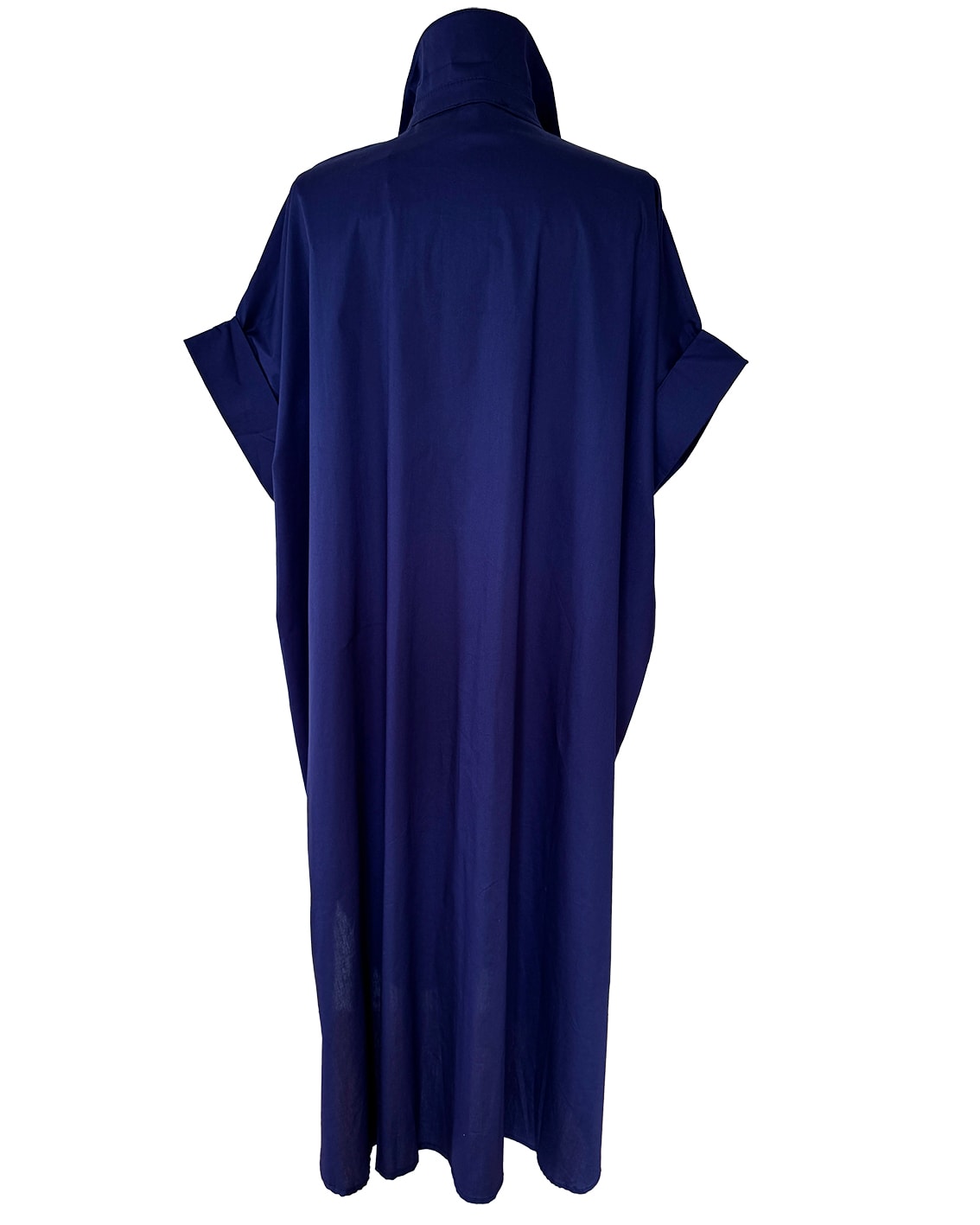 Hemd-Blusen-Kleid mit dekorativen Straß-Knöpfen, marineblau, Einheitsgröße 38-44