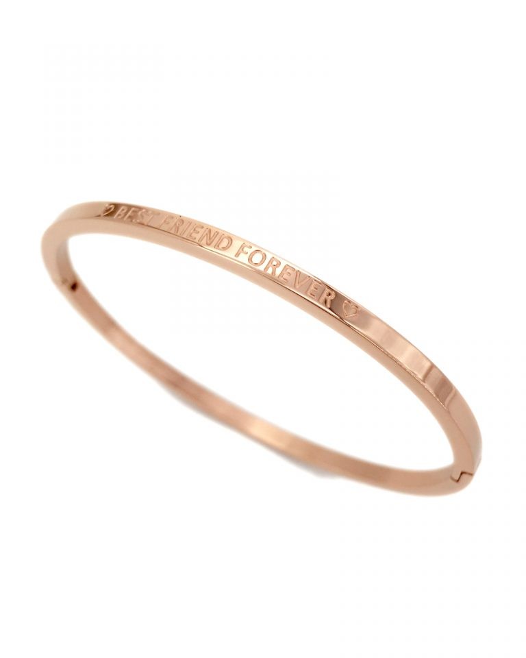 Mantra Armband Bracelet Sprucharmband "best friends forever" mit Clipverschluss 