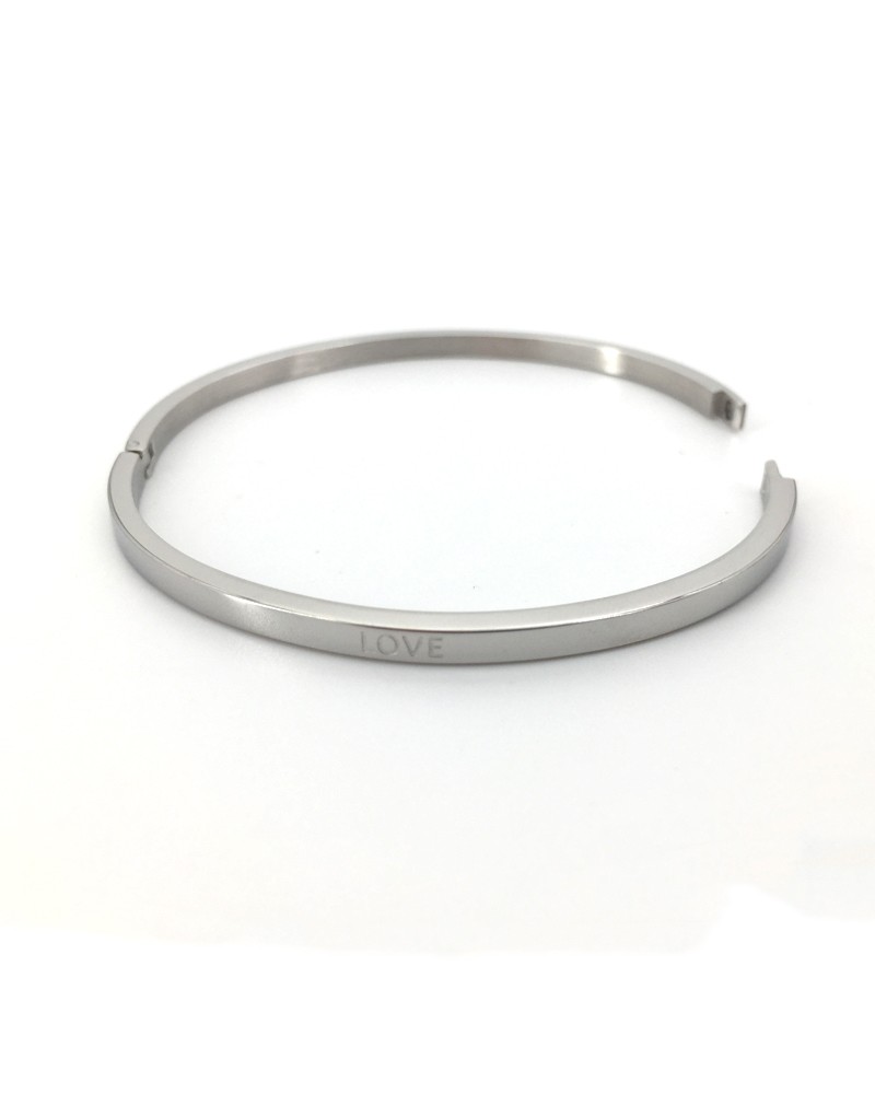 Mantra Armband Bracelet Sprucharmband "Love" mit Clipverschluss