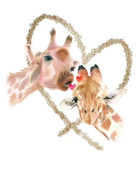 Fineart-Papier Digitaldruck "in Love"