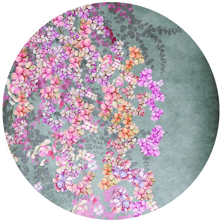 Alu-Dibond Wandbild "Cherry Blossom" rund