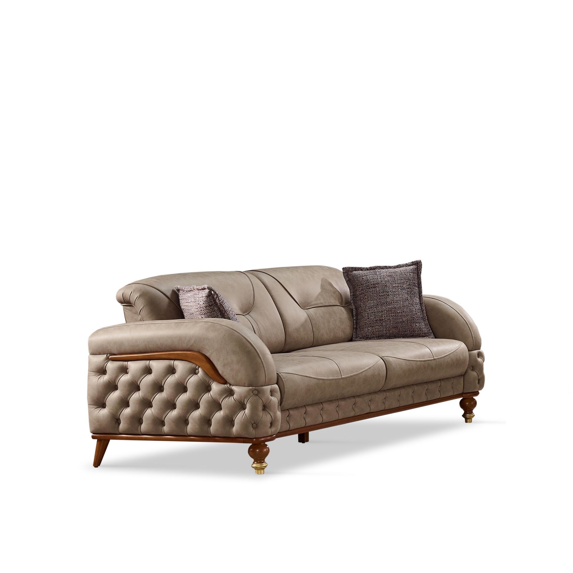 Couchgarnitur MONTE im Spar Set, 3-Sitzer mit Bettfunktion