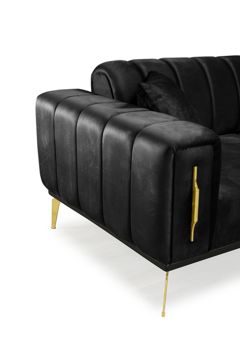 Couch 3-Sitzer IRON in verschiede Farben & Fußfarben
