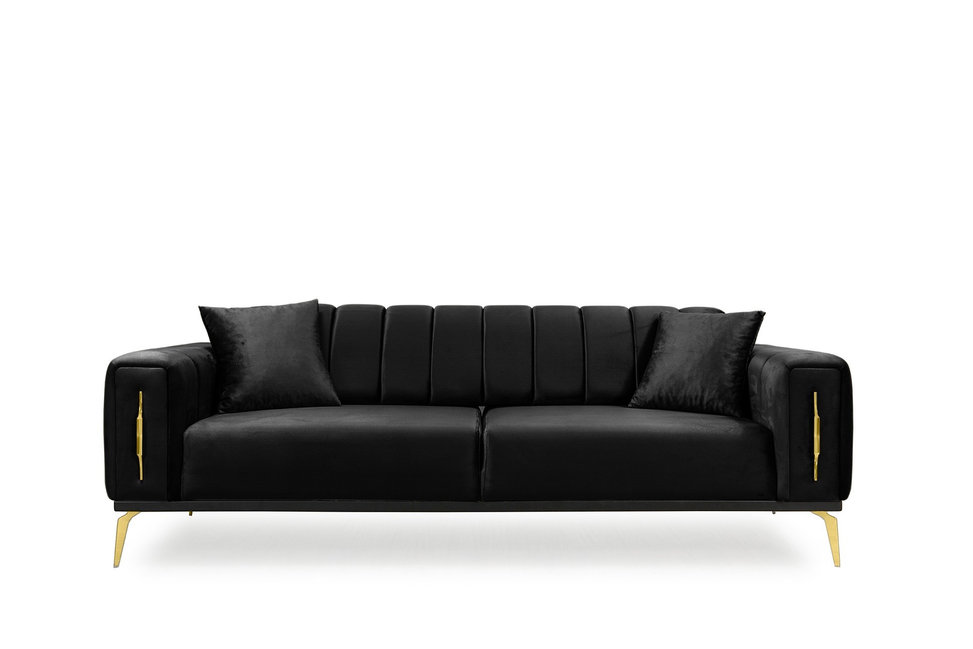 Couch 3-Sitzer IRON in verschiede Farben & Fußfarben image
