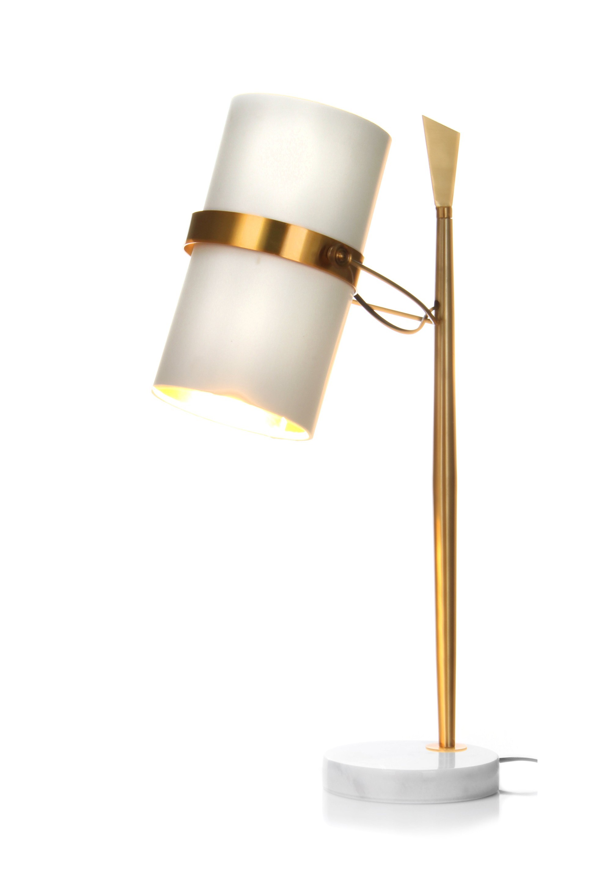 Tischlampe Novum 210 Weiß / Gold