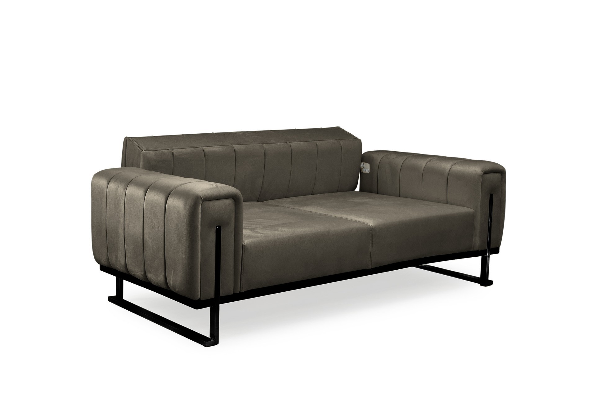 Elegance Couchgarnitur Spar Set in 6 versch. Farben und 3 Kufen-Farben