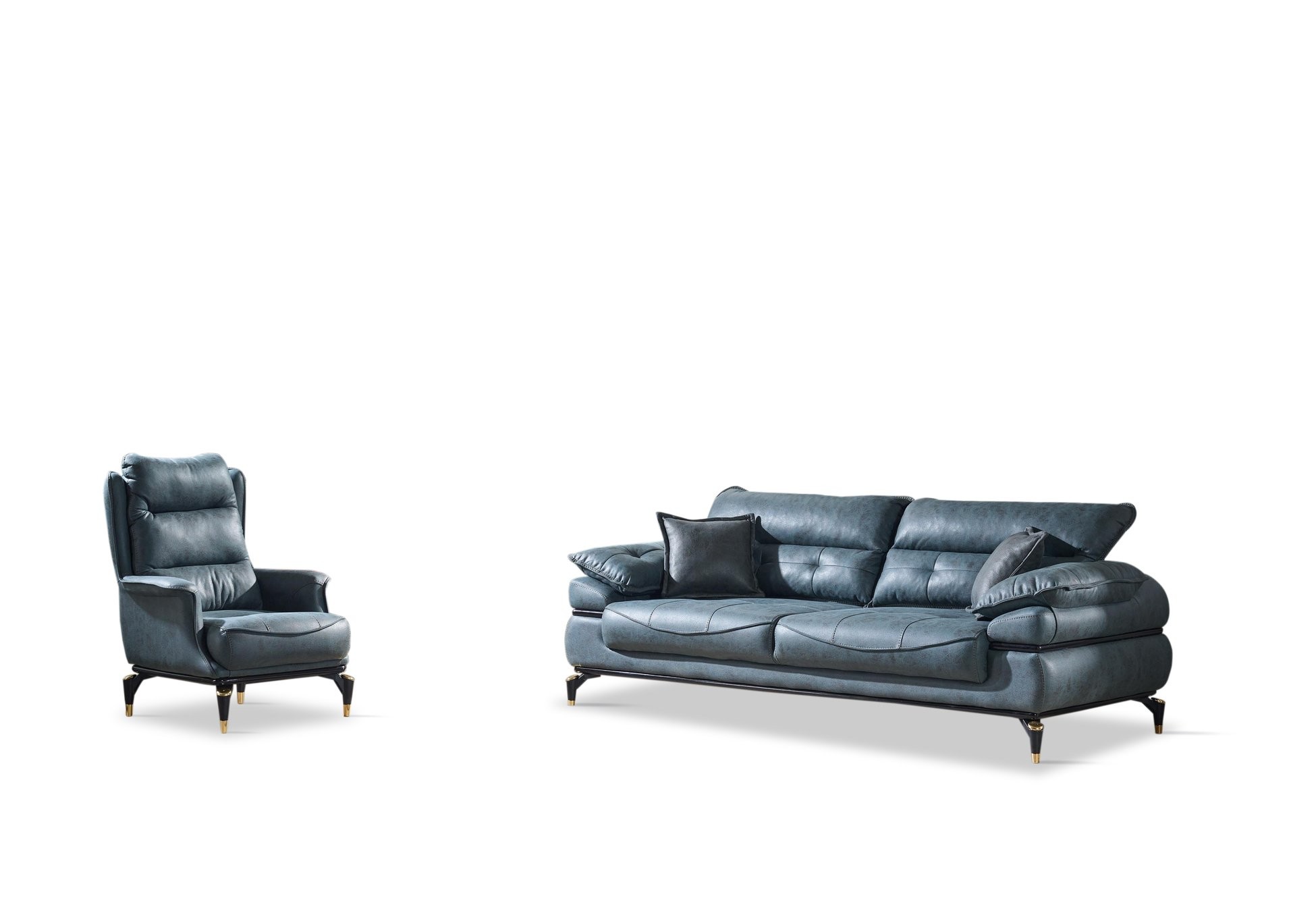 Couchgarnitur Polstergarnitur HAVANA 3 Sitzer mit Bettfunktion
