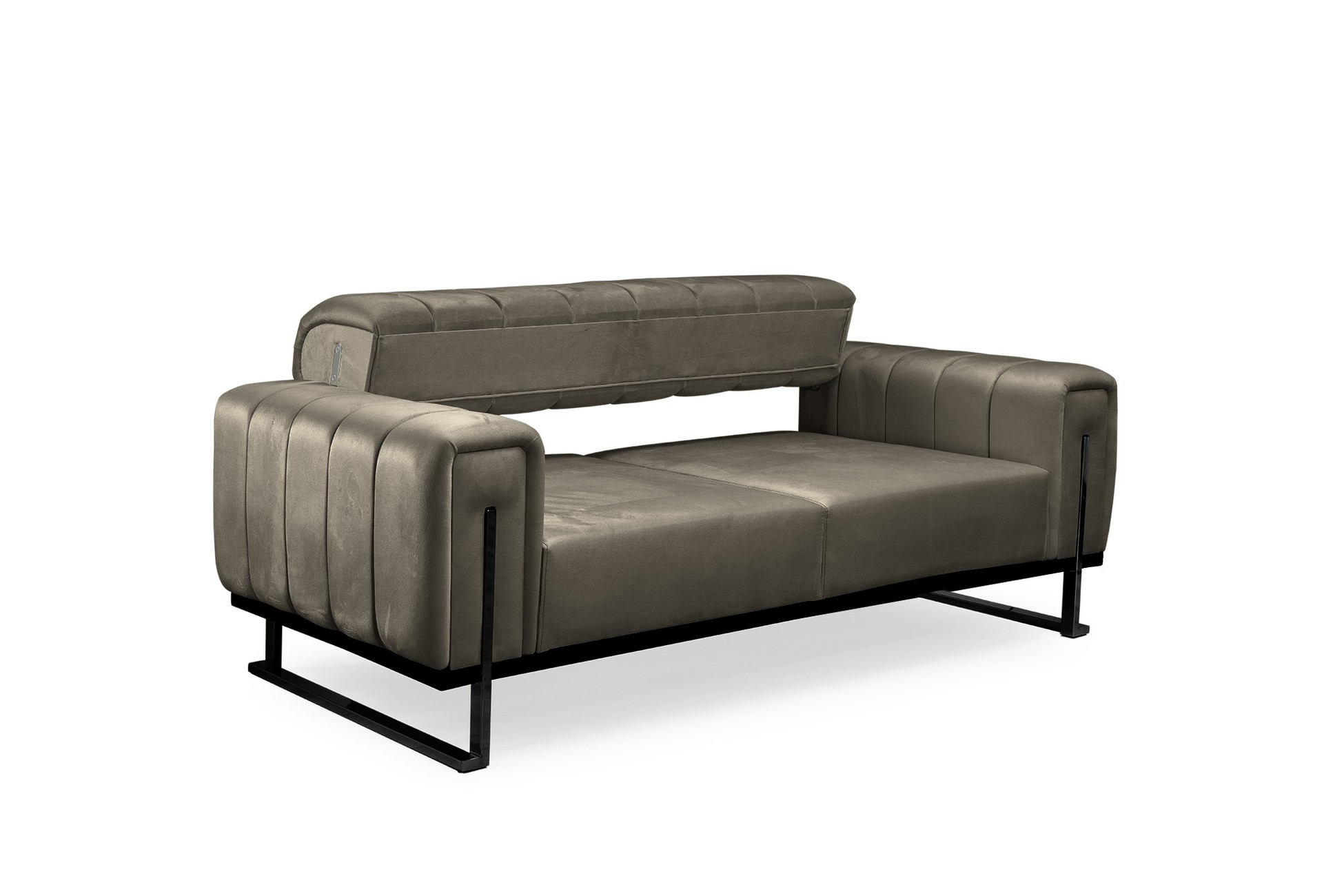 Elegance Couchgarnitur Spar Set in 6 versch. Farben und 3 Kufen-Farben