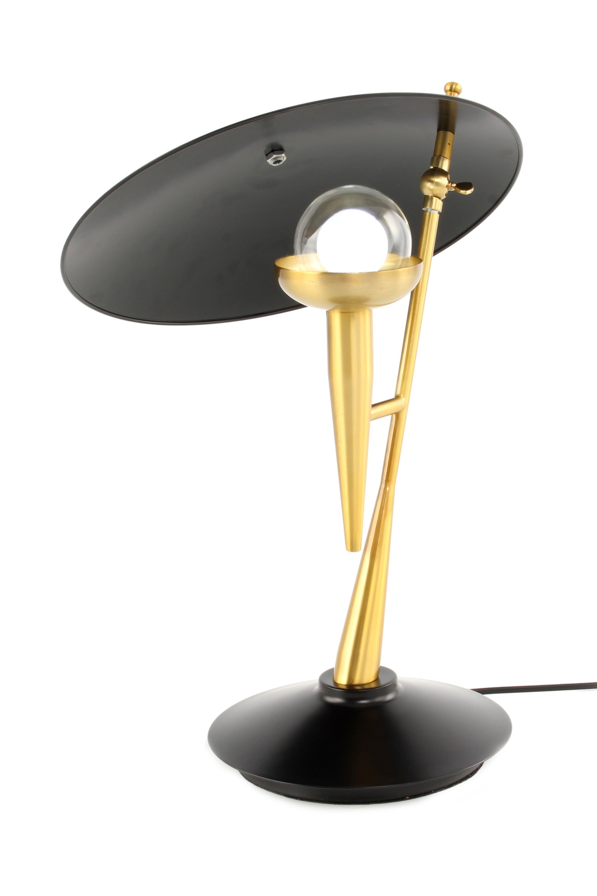 Tischlampe Flyer 125 Gold / Schwarz