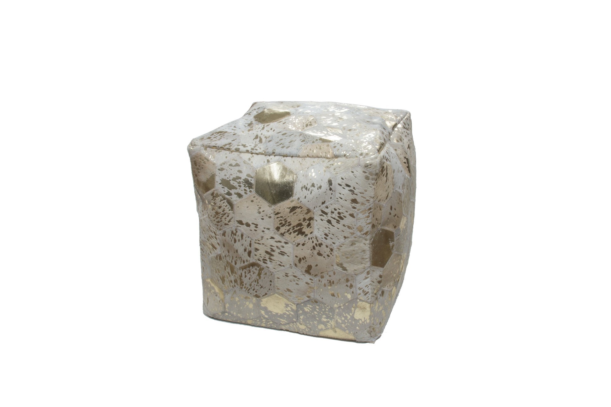 Spark Pouf 210 Elfenbein / Gold 45cm x 45cm main variant image