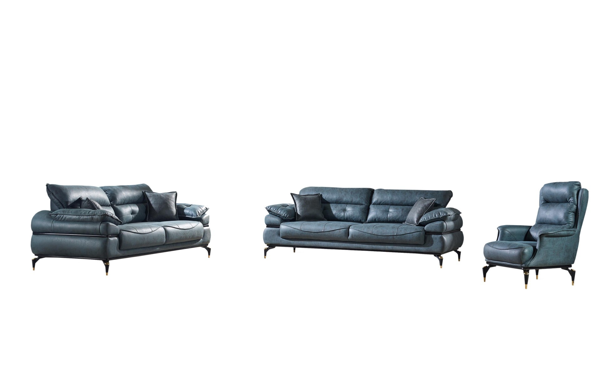 Couchgarnitur Polstergarnitur HAVANA 3 Sitzer mit Bettfunktion image
