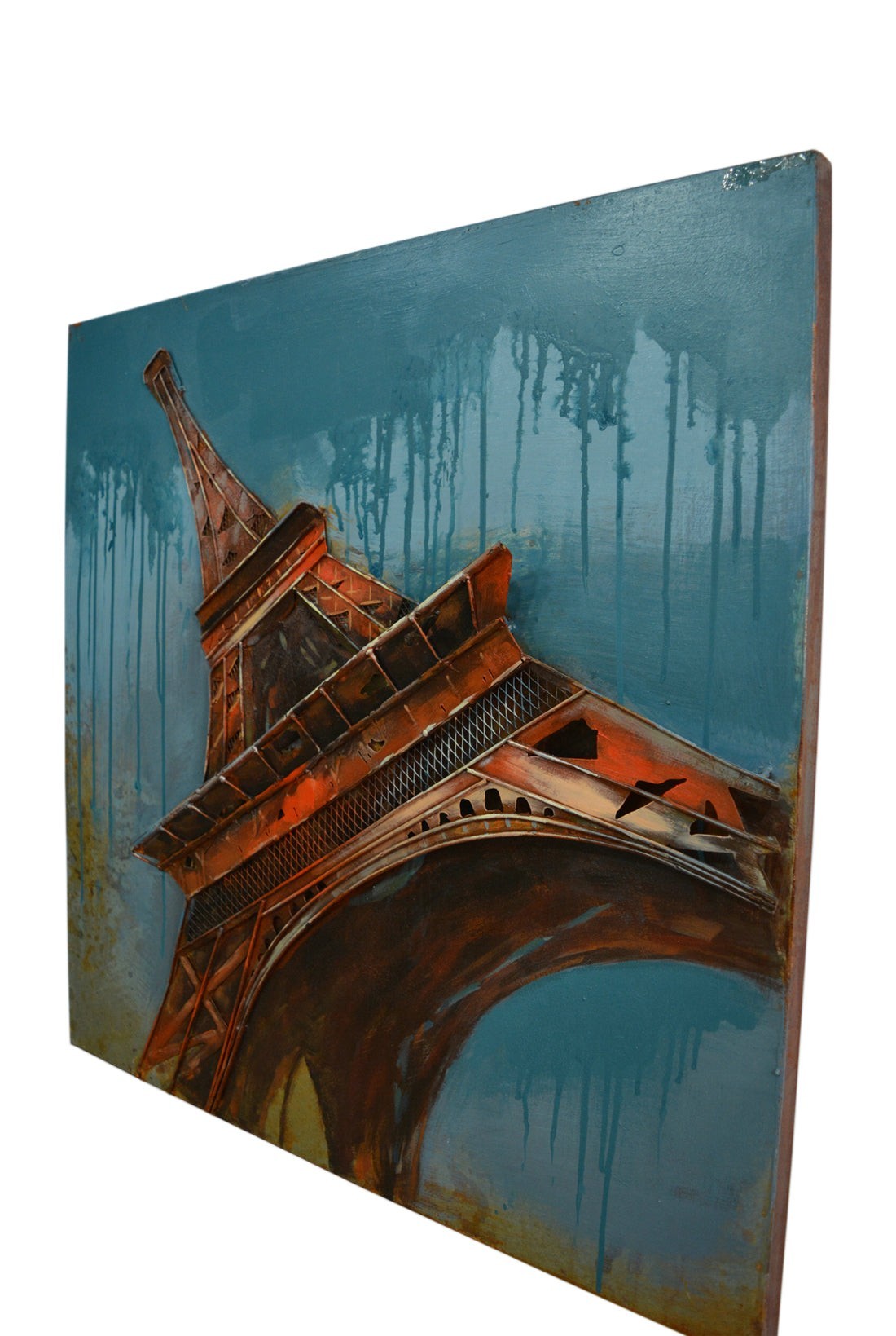 Metall Wandbild Eiffelturm II 80cm x 80cm
