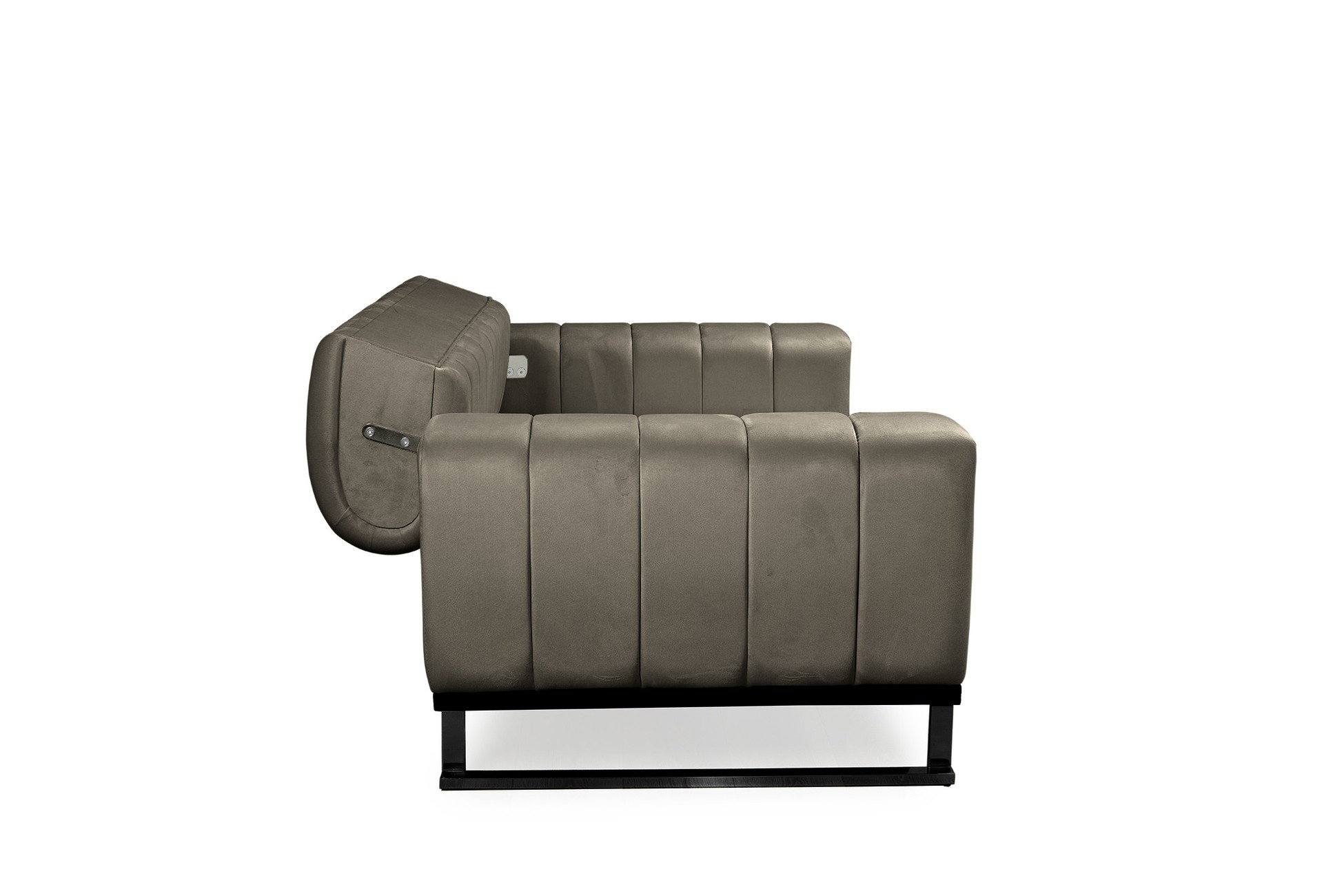 Elegance Couchgarnitur Spar Set in 6 versch. Farben und 3 Kufen-Farben