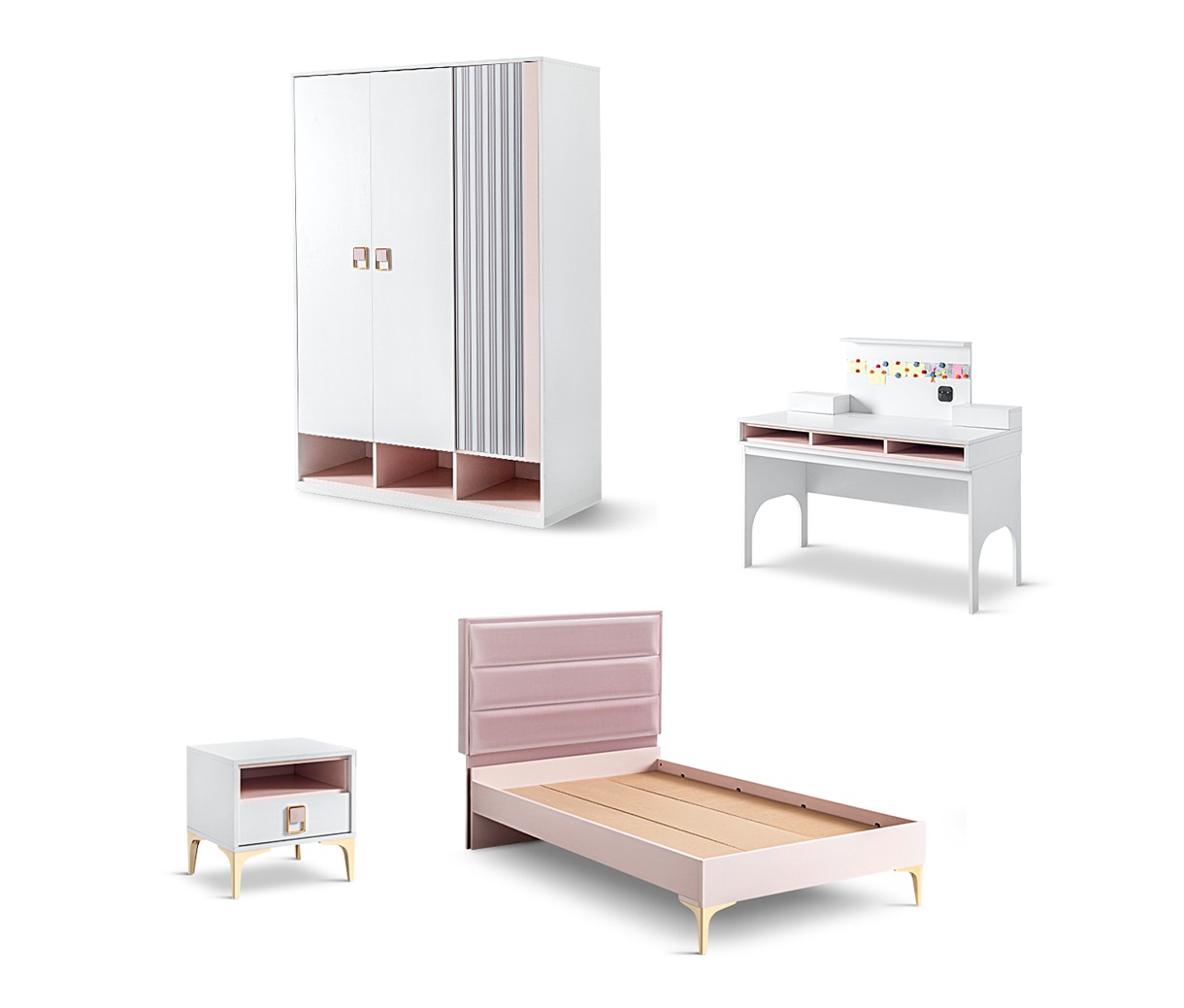 Rosa Kinderzimmer Spar-Set 4-tlg image