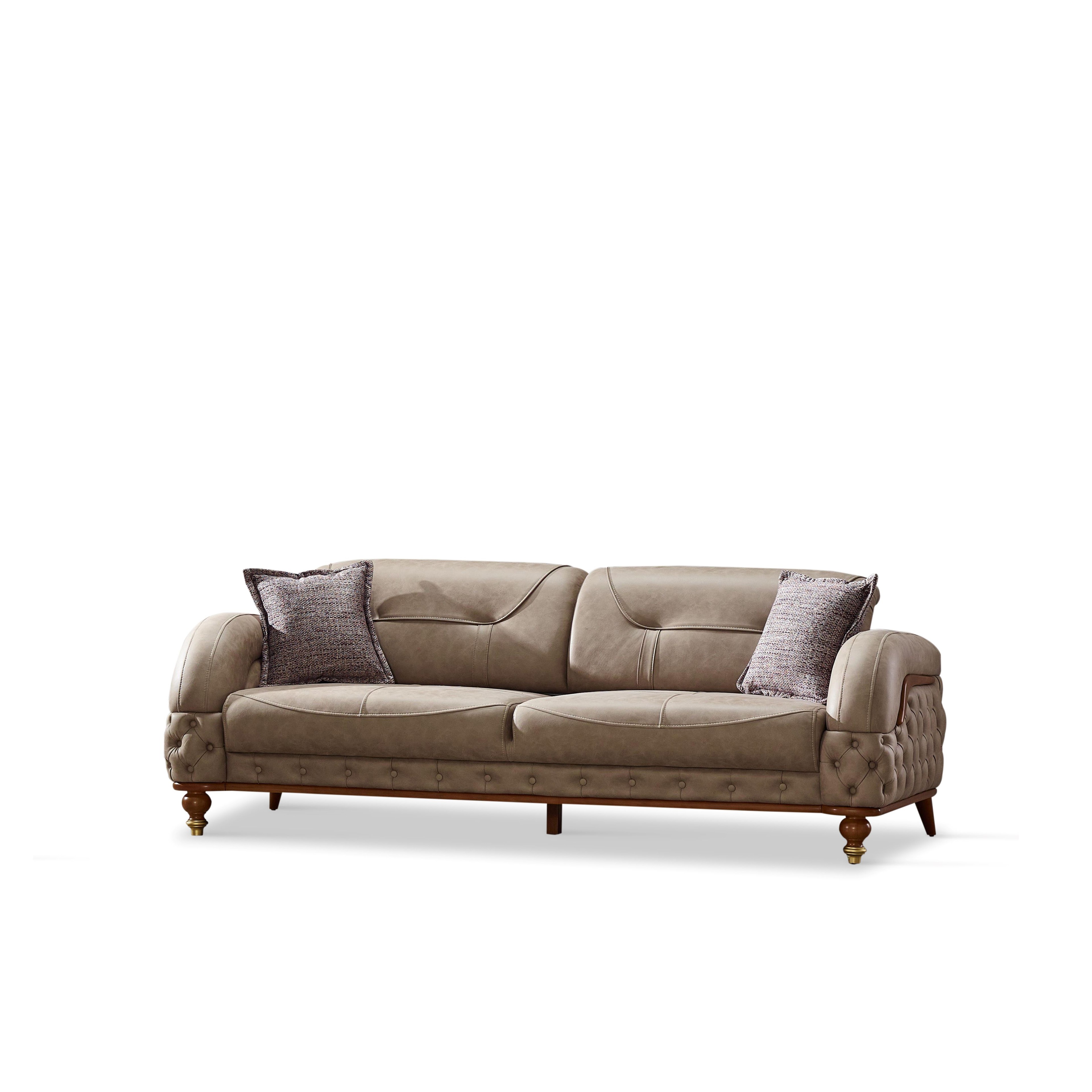 Couchgarnitur MONTE im Spar Set, 3-Sitzer mit Bettfunktion
