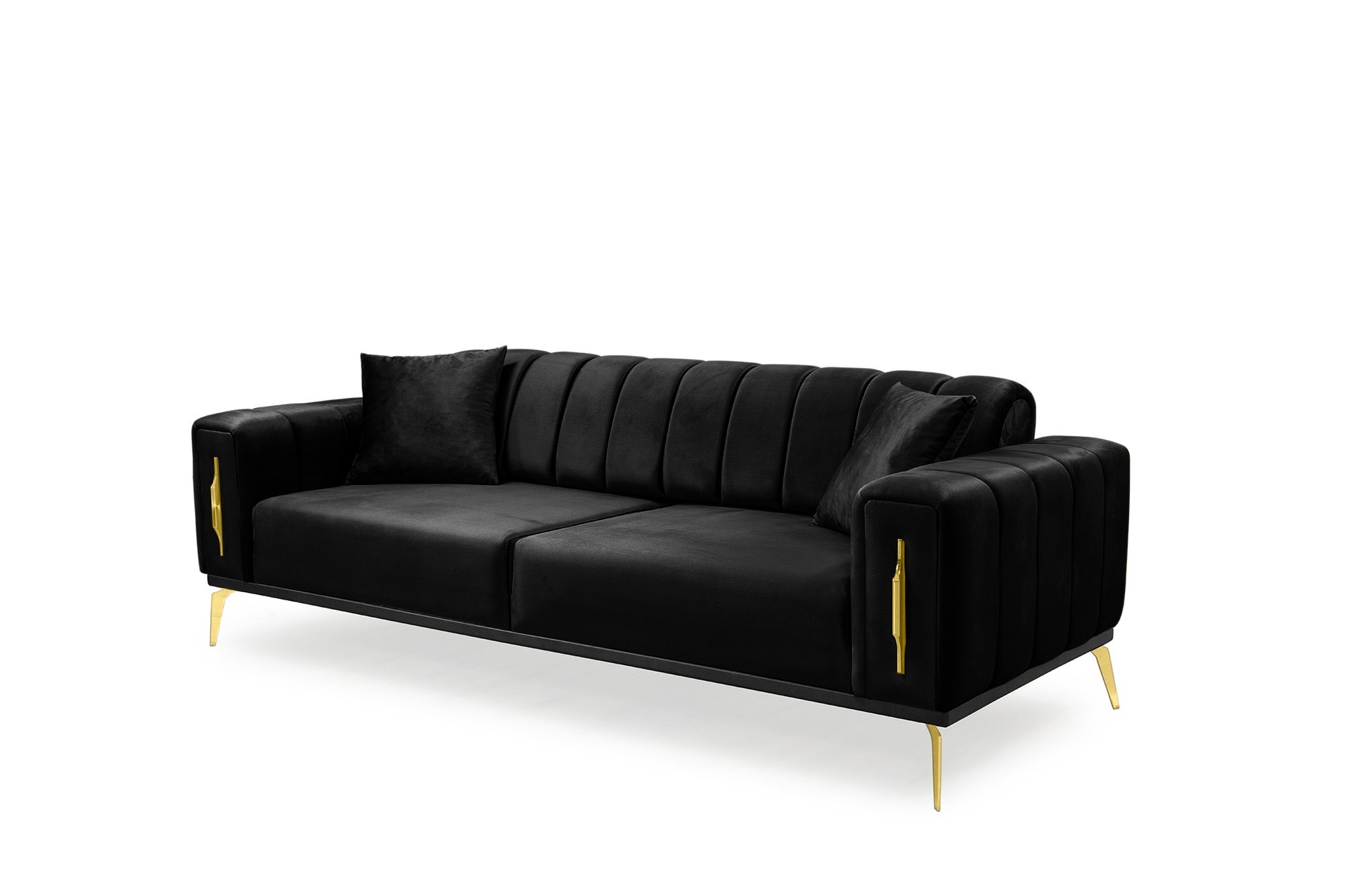 Couch 3-Sitzer IRON in verschiede Farben & Fußfarben