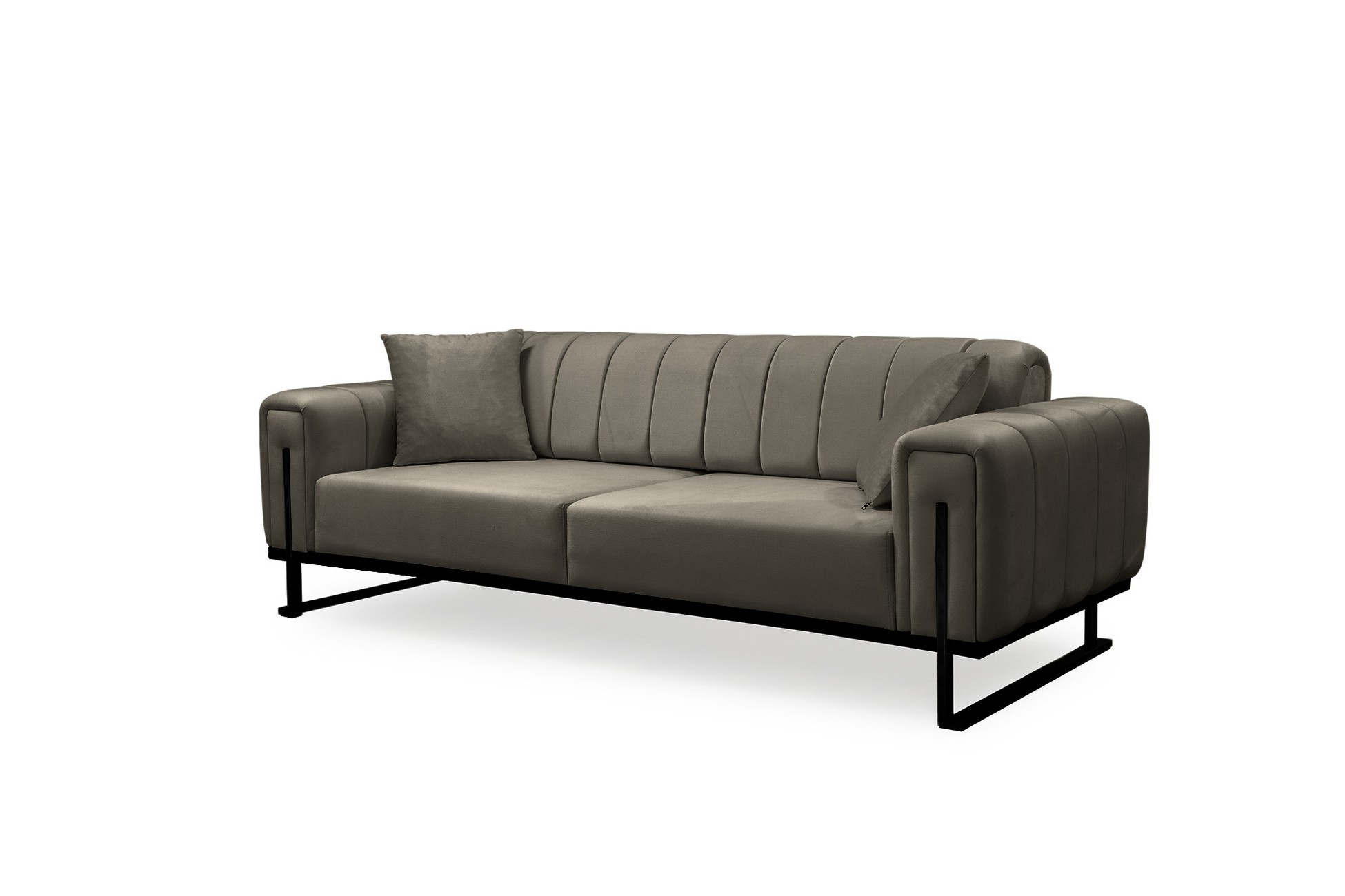 Elegance Couchgarnitur Spar Set in 6 versch. Farben und 3 Kufen-Farben