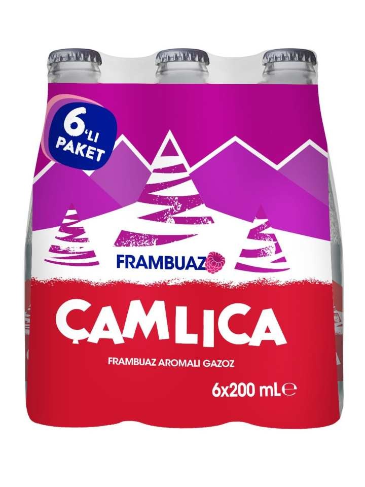 Camlica Hallonsmakad Läsk 200ml (6-pack) ✖ 4