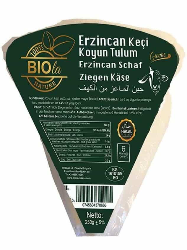 Erzincan Get- och Fårmjölkslagrad Tulumost (Lagrad i 6 Månader) 250g ✖ 8