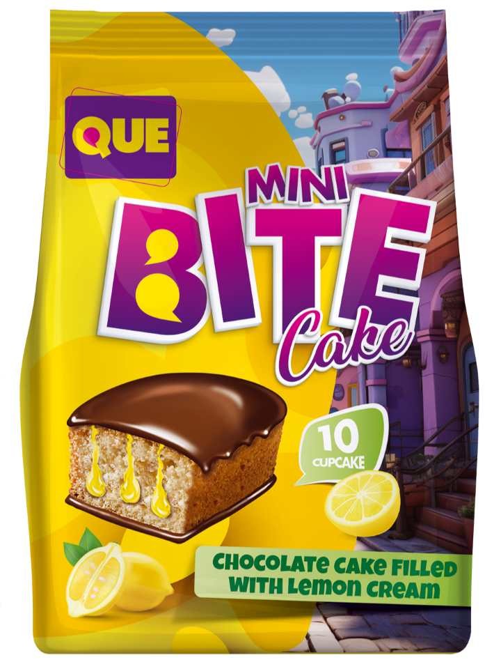 Mini Bite - Chokladkaka (Fylld med Citronkräm) 180g ✖ 16