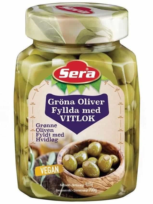 Gröna Oliver med Vitlök 720ml ✖ 12