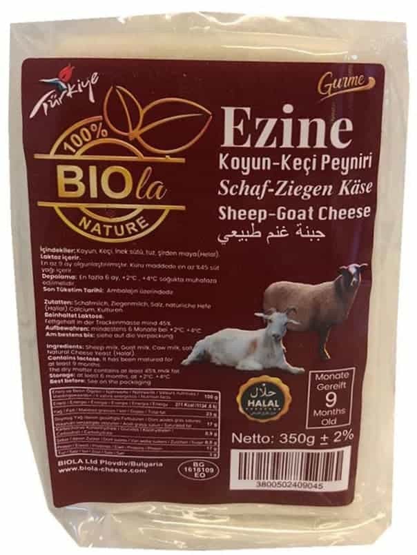 Ezine typ Får- och Getost (Lagrad i 9 Månader) 350g ✖ 8