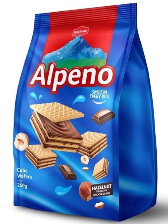Hasselnötsfyllda Wafers 250g ✖ 12