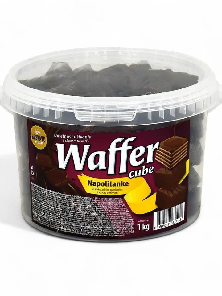 Napolitanke Wafer Cubs M Choklad Överdrag 1kg *1