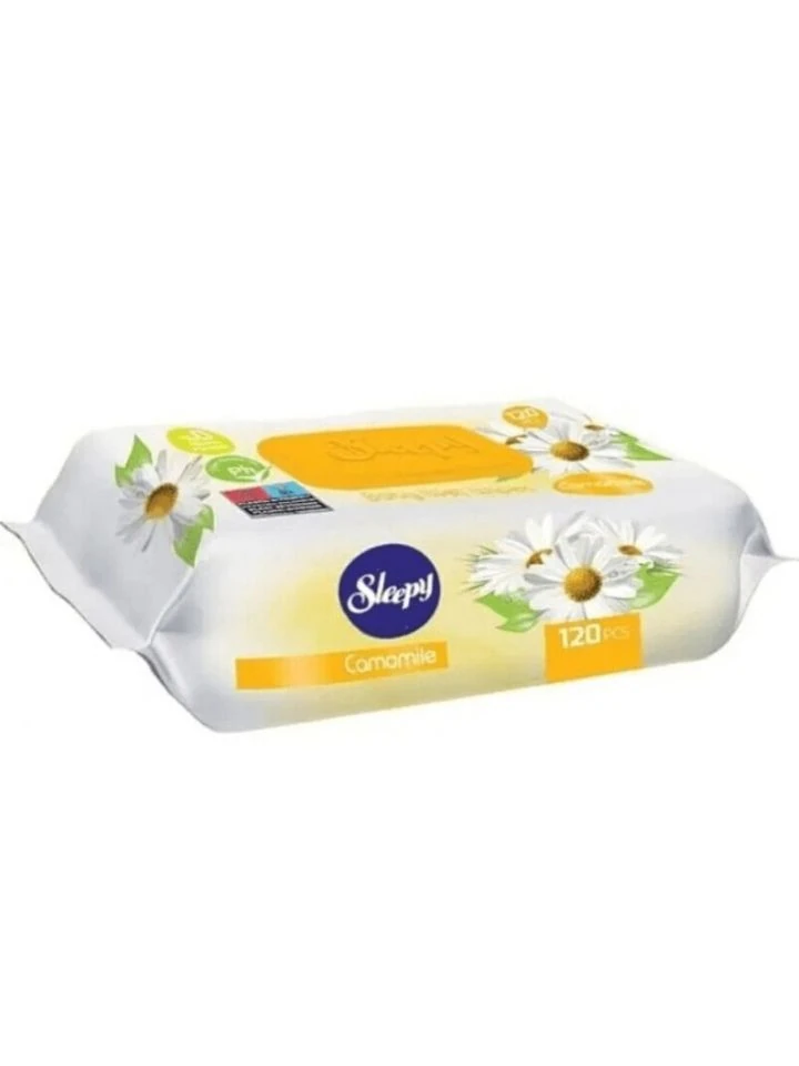 Våtservetter Kamomill 120 st _(1 pk/12)