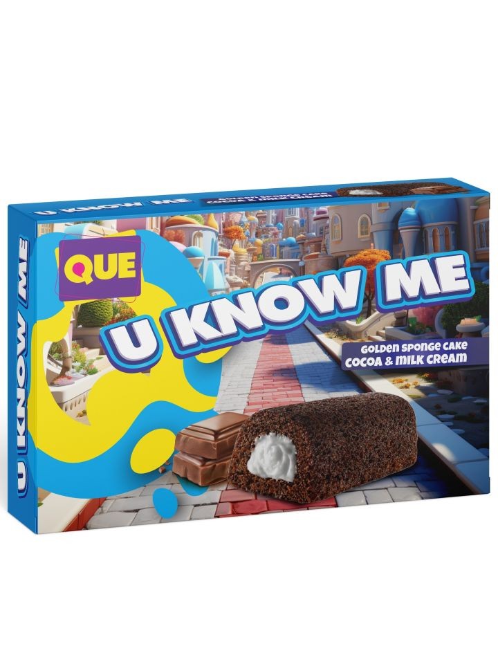 U KNOW ME - Kakao- och Mjölkkräm Sockerkaka 200g ✖ 18