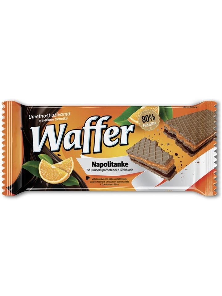 Napolitanke Wafer M Apelsin& Choklad



Fyllning 170g ✖ 24