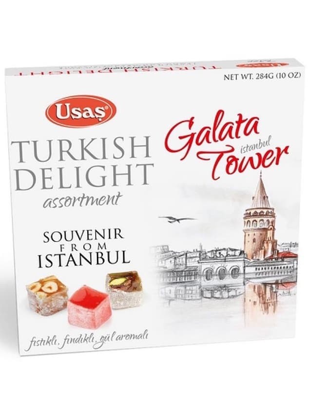 Turkisk Delight - Pistage-, Hasselnöts- och Rosensmak 284g ✖ 12