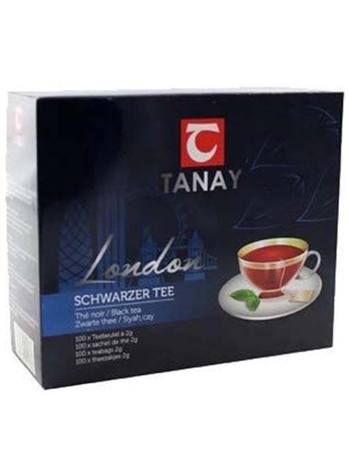 Tanay - London Exklusivt Svart Te (100 Tepåsar) ✖ 12