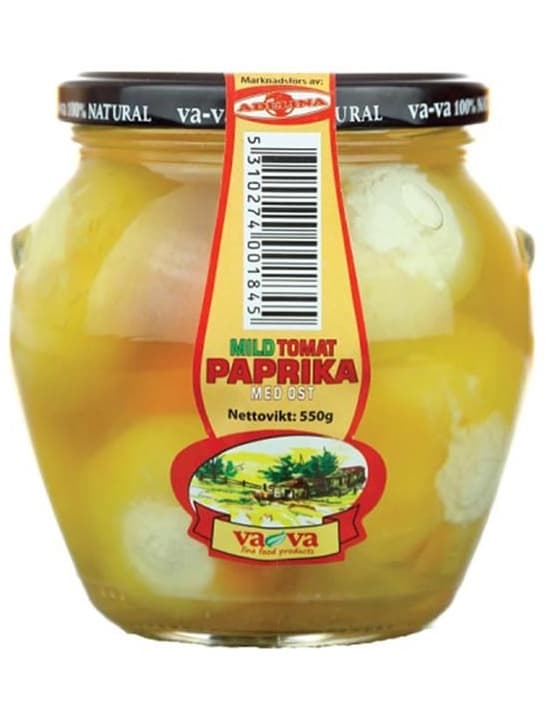 Mild Tomat-Pepper Pickle - Cheese Filled 550g