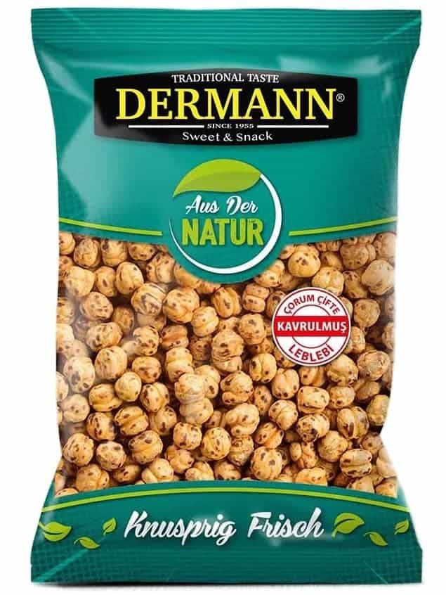 Dubbelt Rostade Gula Kikärtor 200g ✖ 24