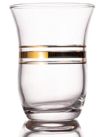 Traditionellt Turkiskt Teglas Guldig 6-styckspack ✖ 12
