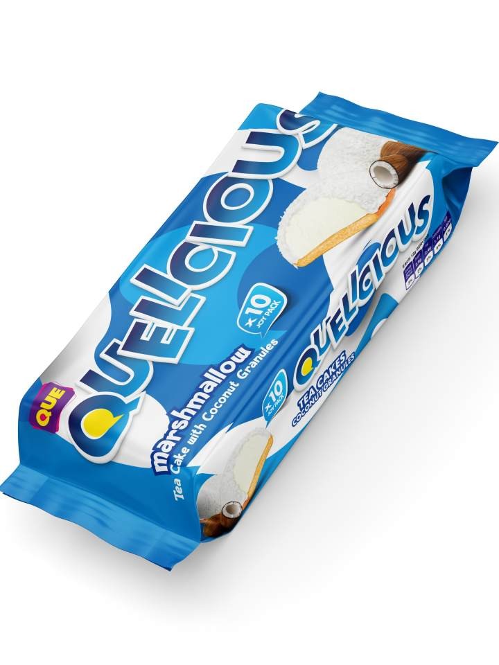 QUELICIOUS - Marshmallow Kokosnötstekakor 120g ✖ 24