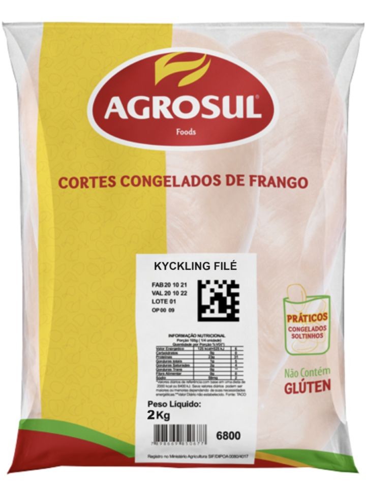 Kycklingfilé %100 Filé 2kg ✖ 6