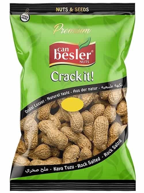 Jordnötter med Skal med Havssalt 200g ✖ 16