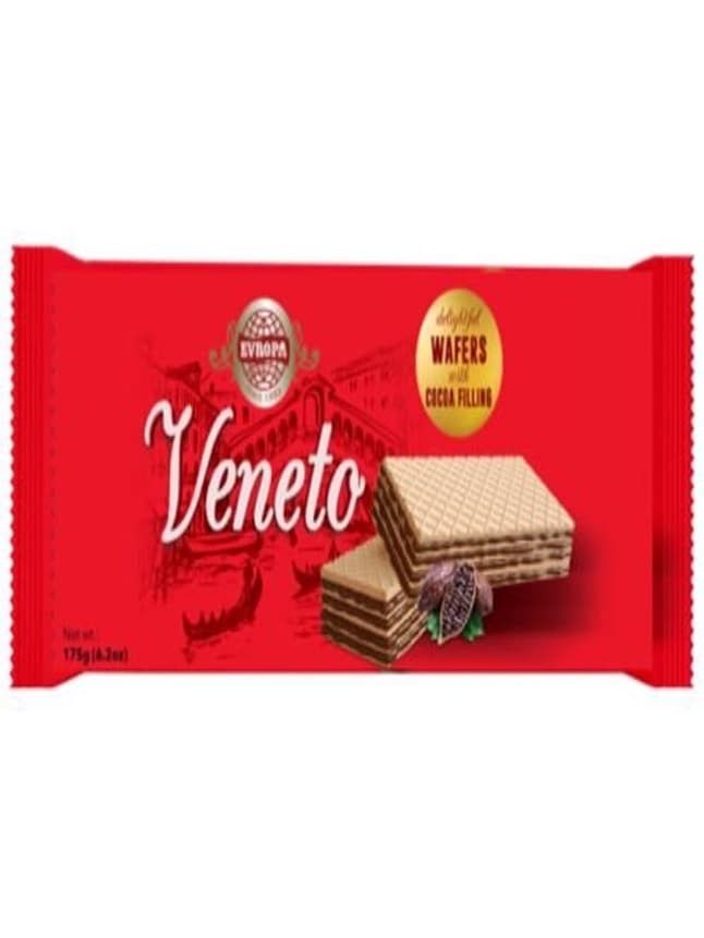 Veneto Wafers med Kakaofyllning 175g ✖ 34