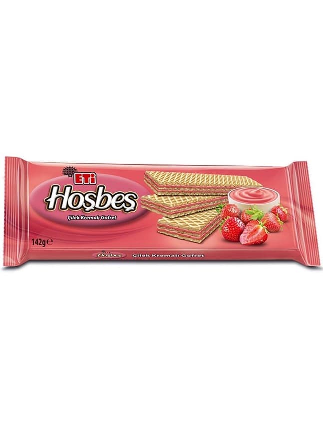 Hosbes - Jordgubbskrämfylld Wafer 142g ✖ 20
