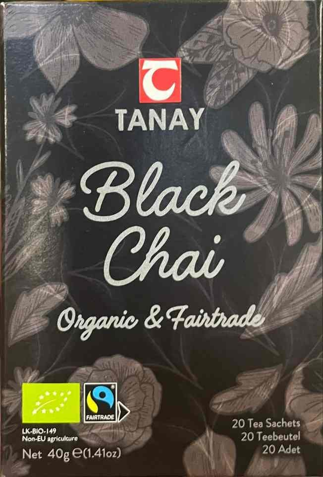 Svart Chai Te (Ekologiskt) - 20 Tepåsar ✖ 15