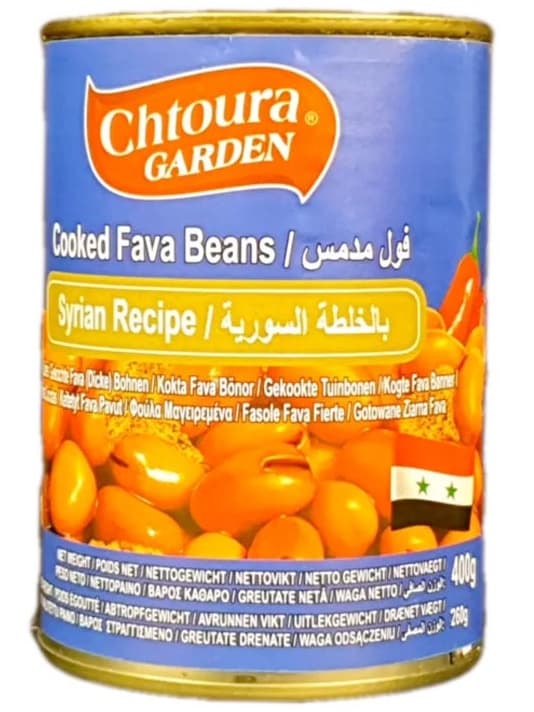 Syrisk Stil Kokta Bondbönor - Foul Medames 400g _(1 pk/24)